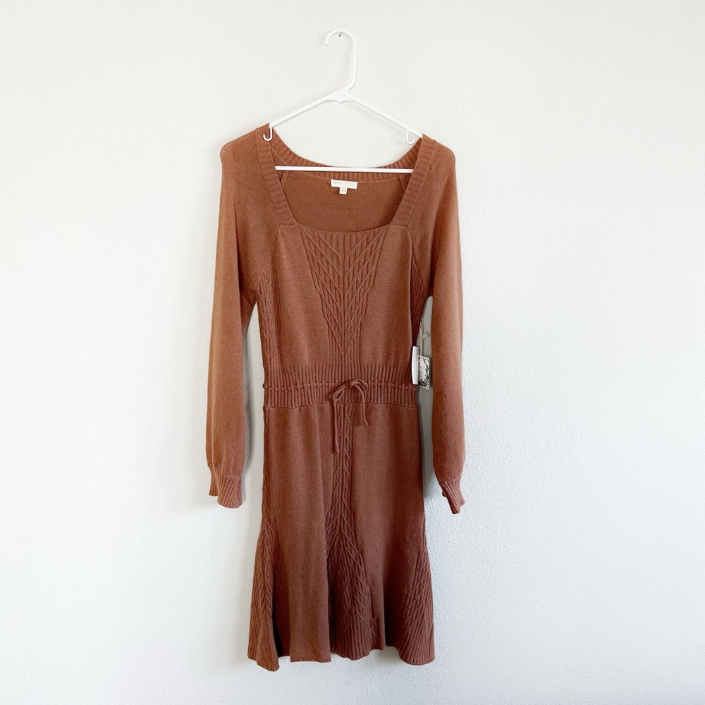 maiden knit dress elvin renaissance winter fairy Chelsea & Violet ginger woven S